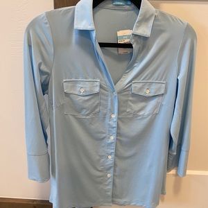 NWT pale blue button up from J McLaughlin